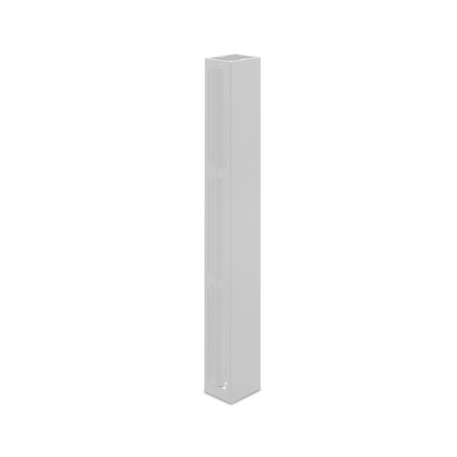Ezi-Slat Mid Rail Suit 75mm Blades 20mm Spacing White 2400mm L