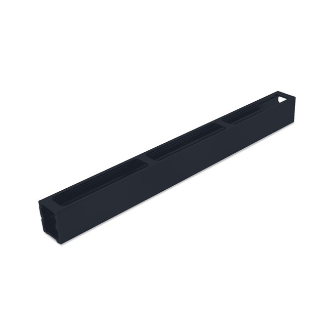 Ezi-Slat Mid Rail Suit 90mm Blades 20mm Spacing Dark Stone 2400mm L