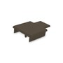 Ezi-Slat Post Cap 1 Way 72x51mm Banyan Brown