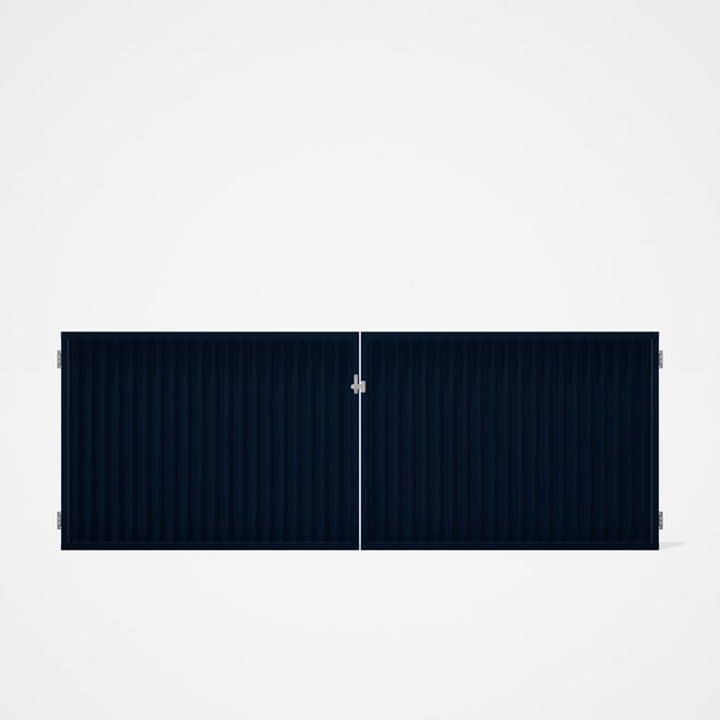 Good Neighbour® CGI Gate Premium .35 BMT Double 1.2m High Sheet: Mountain Blue, Frame: Mountain Blue