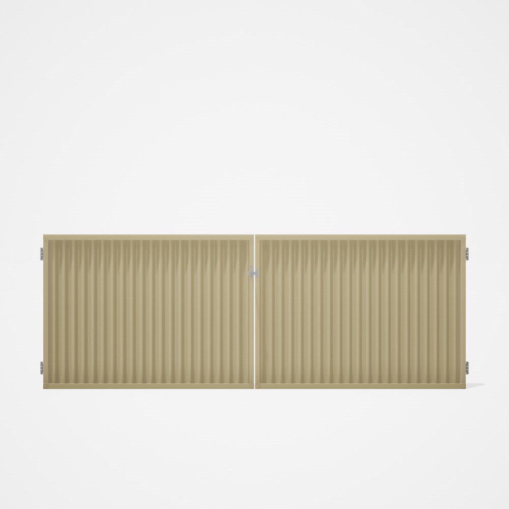 Good Neighbour® CGI Gate Premium .35 BMT Double 1.2m High Sheet: Primrose, Frame: Primrose