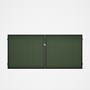 Good Neighbour® CGI Gate Premium .35 BMT Double 1.5m High Sheet: Mist Green, Frame: Ebony
