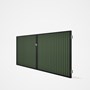 Good Neighbour® CGI Gate Premium .35 BMT Double 1.5m High Sheet: Mist Green, Frame: Ebony