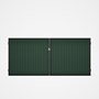 Good Neighbour® CGI Gate Premium .35 BMT Double 1.5m High Sheet: Rivergum, Frame: Ebony