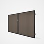 Good Neighbour® CGI Gate Premium .35 BMT Double 1.8m High Sheet: Beige, Frame: Ebony