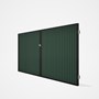 Good Neighbour® CGI Gate Premium .35 BMT Double 1.8m High Sheet: Rivergum, Frame: Ebony