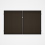 Good Neighbour® CGI Gate Premium .35 BMT Double 2.1m High Sheet: Banyan Brown, Frame: Ebony