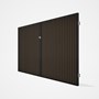 Good Neighbour® CGI Gate Premium .35 BMT Double 2.1m High Sheet: Banyan Brown, Frame: Ebony