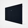 Good Neighbour® CGI Gate Premium .35 BMT Double 2.1m High Sheet: Dark Stone, Frame: Dark Stone