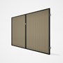 Good Neighbour® CGI Gate Premium .35 BMT Double 2.1m High Sheet: Merino, Frame: Ebony
