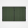 Good Neighbour® CGI Gate Premium .35 BMT Double 2.1m High Sheet: Mist Green, Frame: Ebony