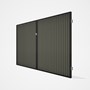 Good Neighbour® CGI Gate Premium .35 BMT Double 2.1m High Sheet: Marsh, Frame: Ebony