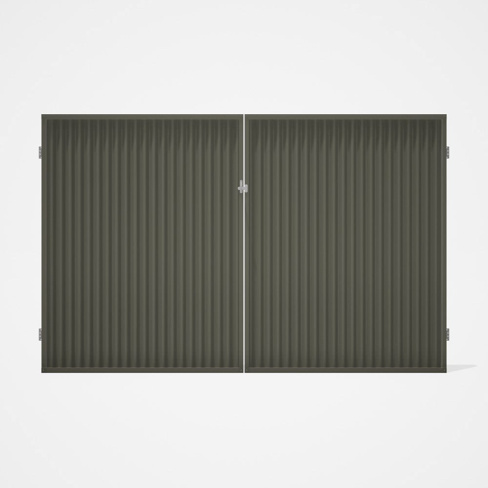 Good Neighbour® CGI Gate Premium .35 BMT Double 2.1m High Sheet: Marsh, Frame: Marsh