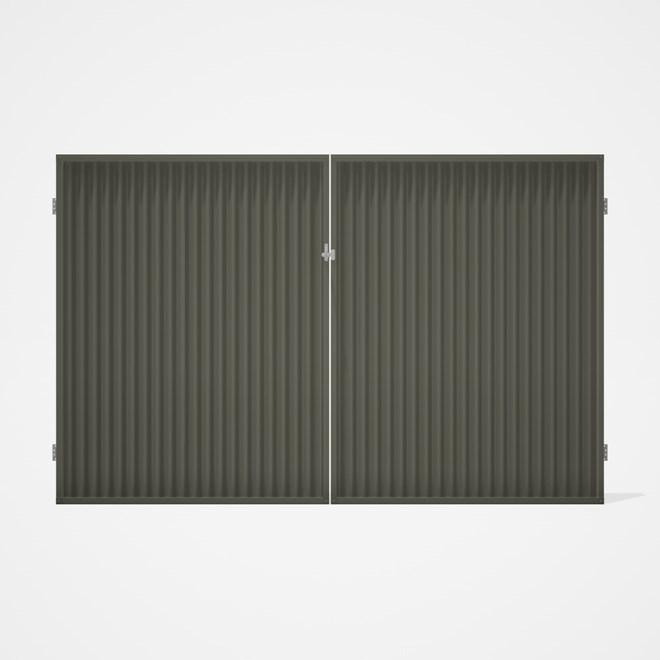 Good Neighbour® CGI Gate Premium .35 BMT Double 2.1m High Sheet: Marsh, Frame: Marsh
