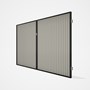 Good Neighbour® CGI Gate Premium .35 BMT Double 2.1m High Sheet: Off White, Frame: Ebony