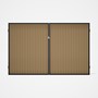 Good Neighbour® CGI Gate Premium .35 BMT Double 2.1m High Sheet: Wheat, Frame: Ebony