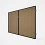 Good Neighbour® CGI Gate Premium .35 BMT Double 2.1m High Sheet: Wheat, Frame: Ebony