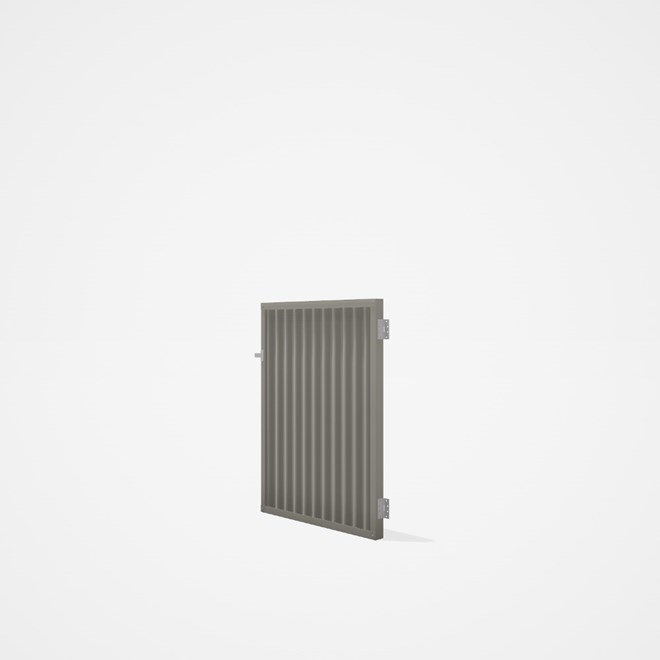 Good Neighbour® CGI Gate Premium .35 BMT Single 1.2m High Sheet: Birch, Frame: Birch
