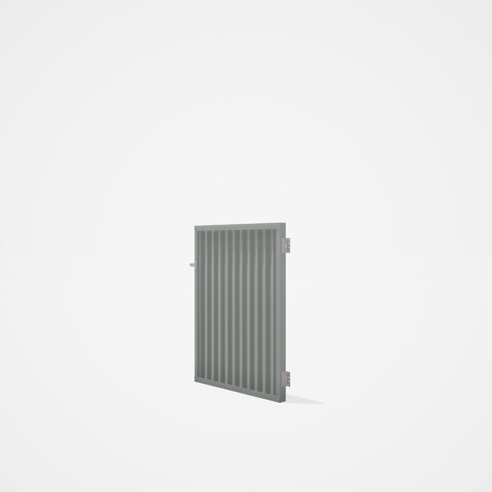 Good Neighbour® CGI Gate Premium .35 BMT Single 1.2m High Sheet: Gull Grey, Frame: Gull Grey