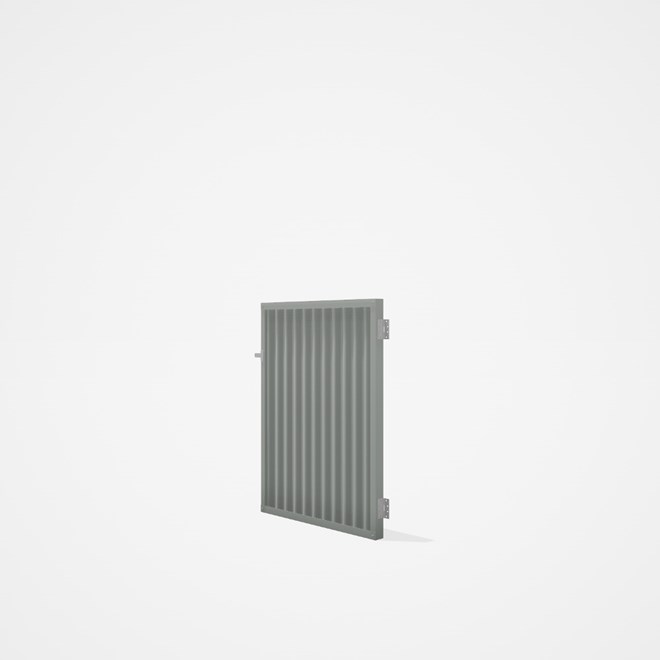 Good Neighbour® CGI Gate Premium .35 BMT Single 1.2m High Sheet: Gull Grey, Frame: Gull Grey