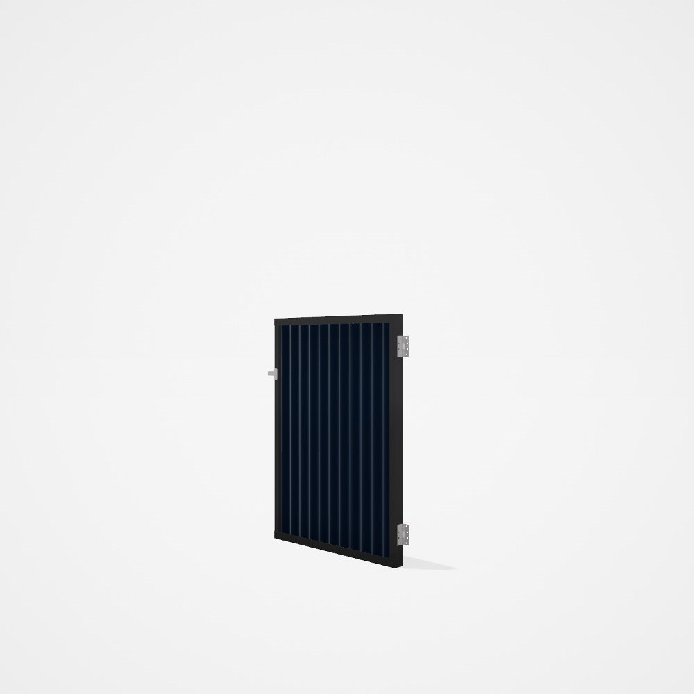 Good Neighbour® CGI Gate Premium .35 BMT Single 1.2m High Sheet: Mountain Blue, Frame: Ebony