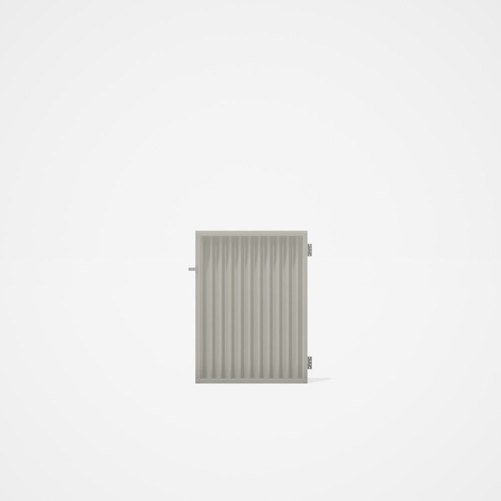 Good Neighbour® CGI Gate Premium .35 BMT Single 1.2m High Sheet: Off White, Frame: Off White