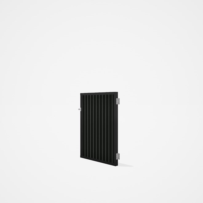 Good Neighbour® CGI Gate Premium .35 BMT Single 1.2m High Sheet: Slate Grey, Frame: Ebony