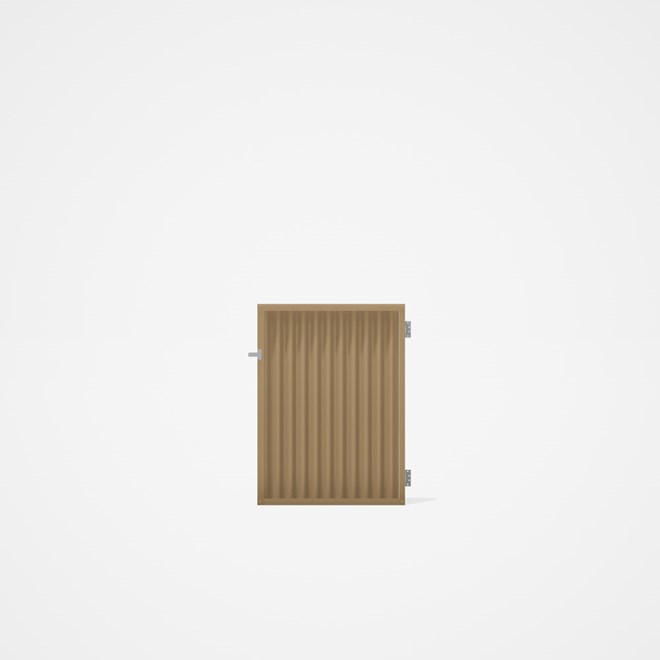 Good Neighbour® CGI Gate Premium .35 BMT Single 1.2m High Sheet: Wheat, Frame: Wheat