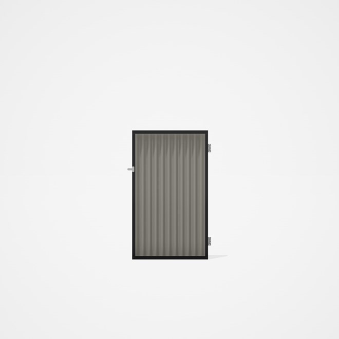 Good Neighbour® CGI Gate Premium .35 BMT Single 1.5m High Sheet: Birch, Frame: Ebony