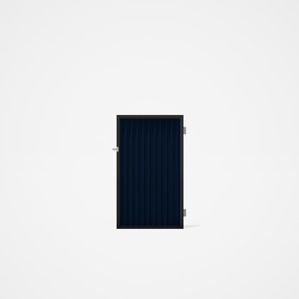 Good Neighbour® CGI Gate Premium .35 BMT Single 1.5m High Sheet: Mountain Blue, Frame: Ebony