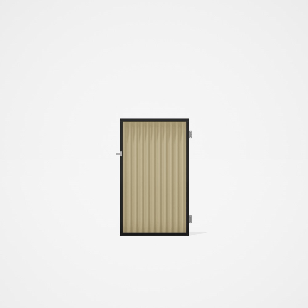 Good Neighbour® CGI Gate Premium .35 BMT Single 1.5m High Sheet: Primrose, Frame: Ebony