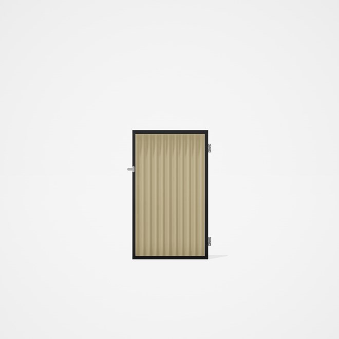 Good Neighbour® CGI Gate Premium .35 BMT Single 1.5m High Sheet: Primrose, Frame: Ebony