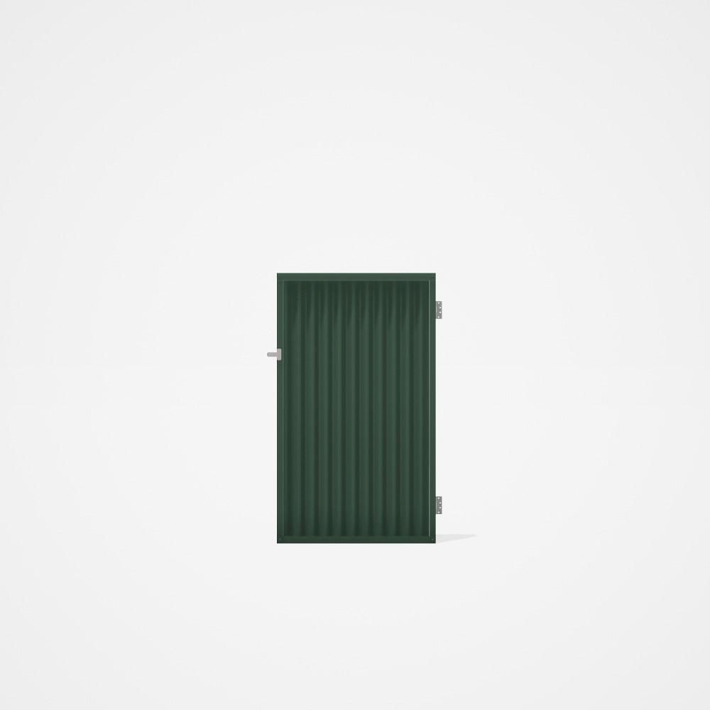 Good Neighbour® CGI Gate Premium .35 BMT Single 1.5m High Sheet: Rivergum, Frame: Rivergum