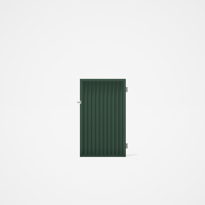 Good Neighbour® CGI Gate Premium .35 BMT Single 1.5m High Sheet: Rivergum, Frame: Rivergum