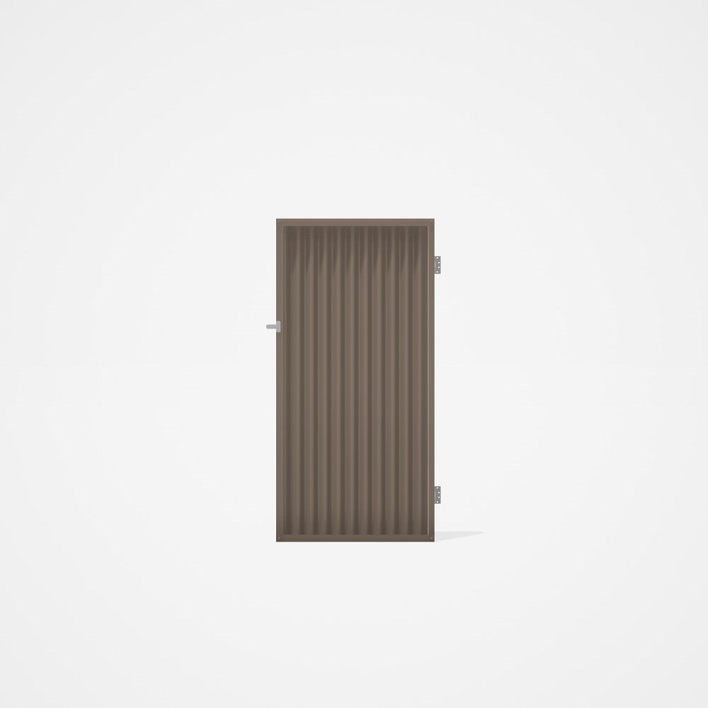 Good Neighbour® CGI Gate Premium .35 BMT Single 1.8m High Sheet: Beige, Frame: Beige