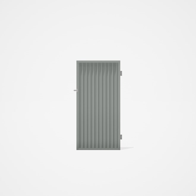 Good Neighbour® CGI Gate Premium .35 BMT Single 1.8m High Sheet: Gull Grey, Frame: Gull Grey