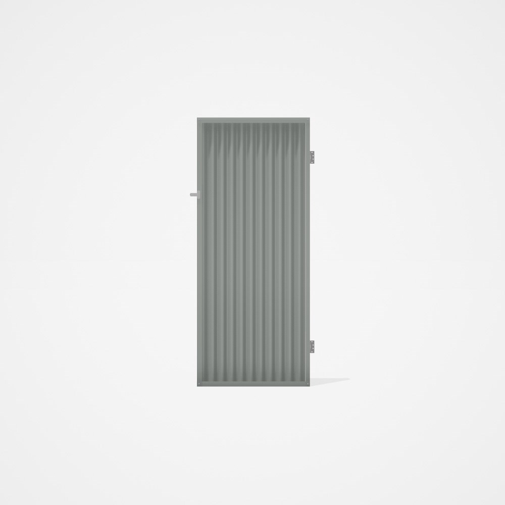 Good Neighbour® CGI Gate Premium .35 BMT Single 2.1m High Sheet: Gull Grey, Frame: Gull Grey