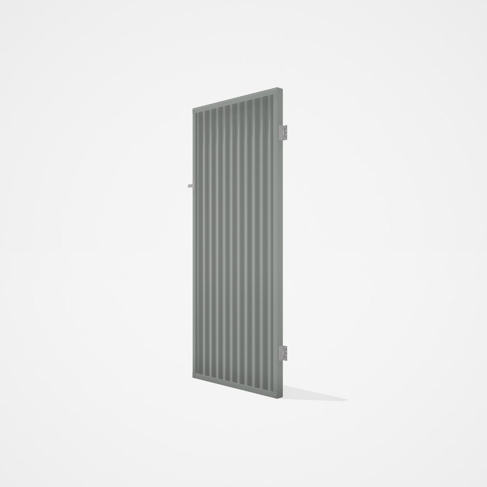 Good Neighbour® CGI Gate Premium .35 BMT Single 2.1m High Sheet: Gull Grey, Frame: Gull Grey