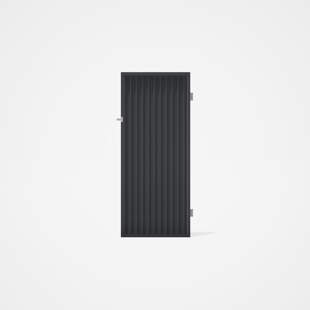 Good Neighbour® CGI Gate Premium .35 BMT Single 2.1m High Sheet: Granite, Frame: Granite