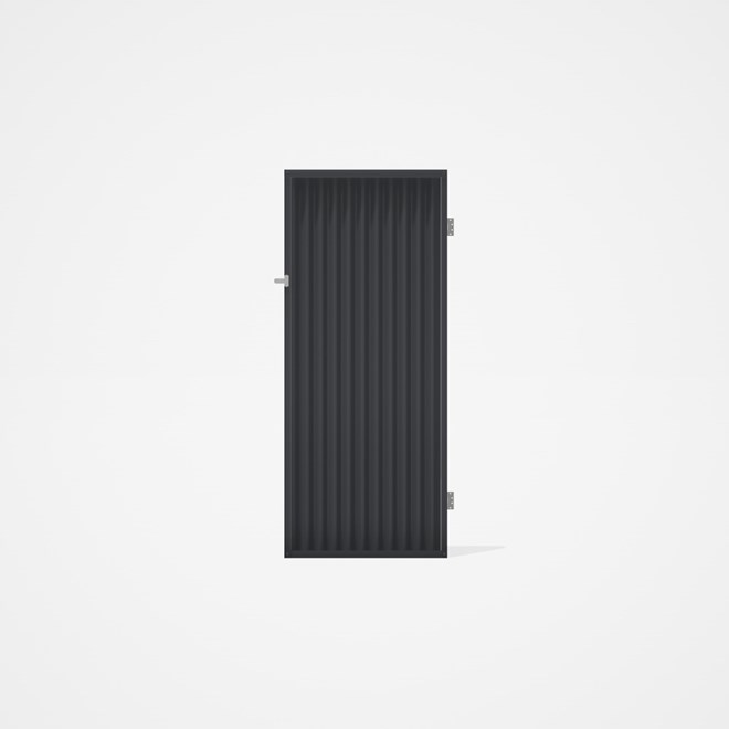 Good Neighbour® CGI Gate Premium .35 BMT Single 2.1m High Sheet: Granite, Frame: Granite