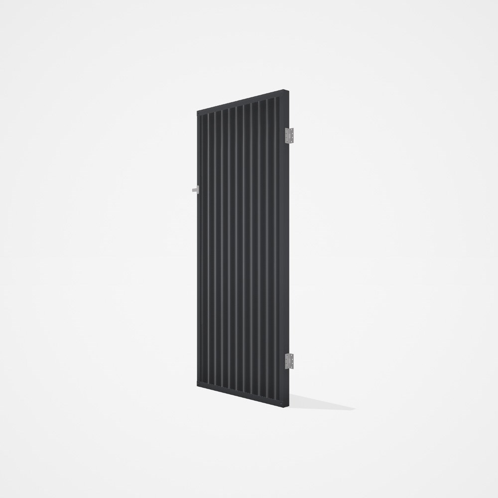 Good Neighbour® CGI Gate Premium .35 BMT Single 2.1m High Sheet: Granite, Frame: Granite