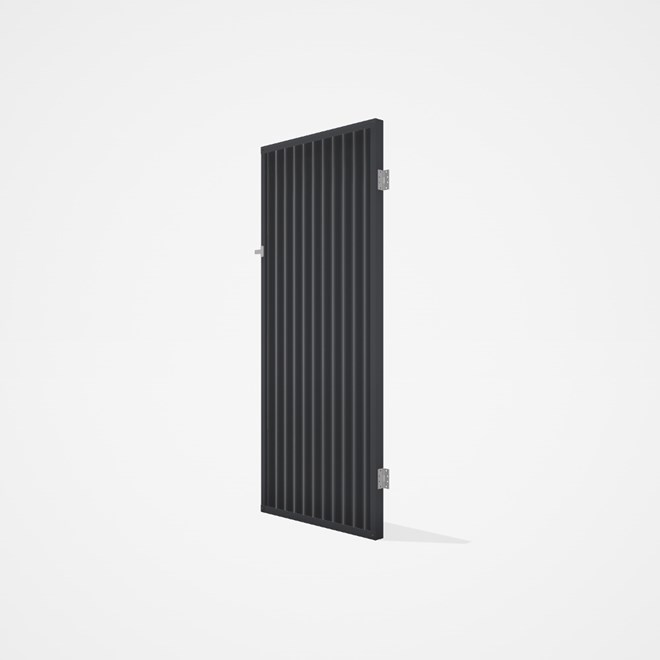 Good Neighbour® CGI Gate Premium .35 BMT Single 2.1m High Sheet: Granite, Frame: Granite