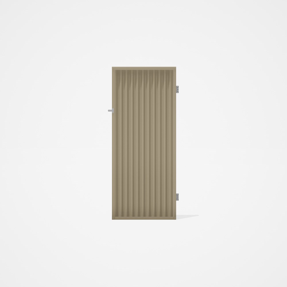 Good Neighbour® CGI Gate Premium .35 BMT Single 2.1m High Sheet: Merino, Frame: Merino