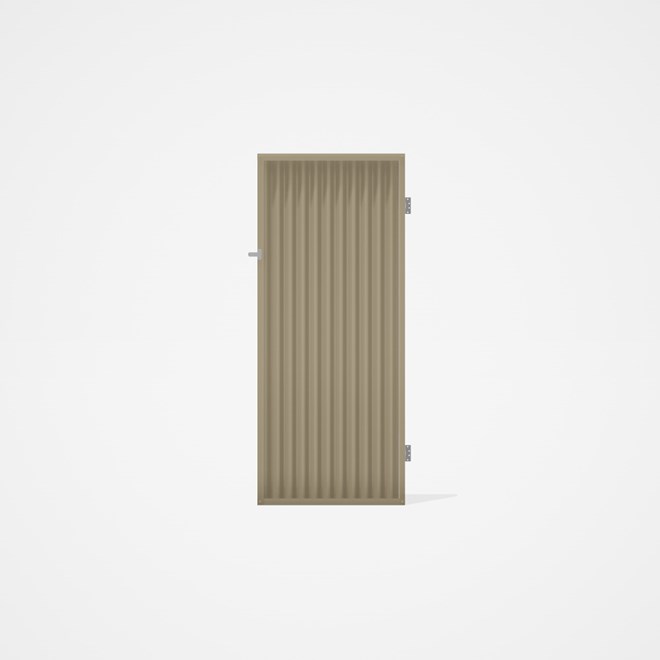 Good Neighbour® CGI Gate Premium .35 BMT Single 2.1m High Sheet: Merino, Frame: Merino
