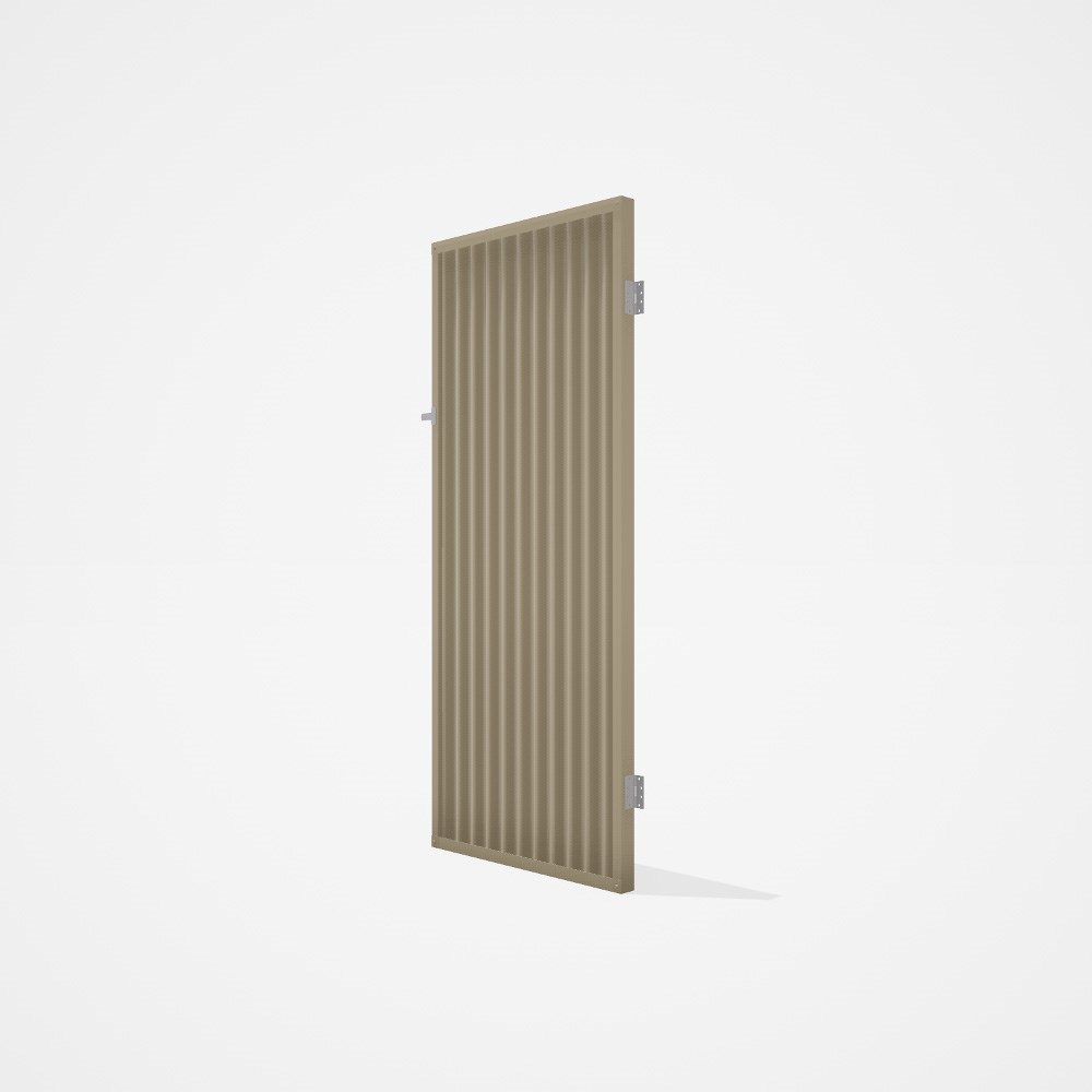 Good Neighbour® CGI Gate Premium .35 BMT Single 2.1m High Sheet: Merino, Frame: Merino