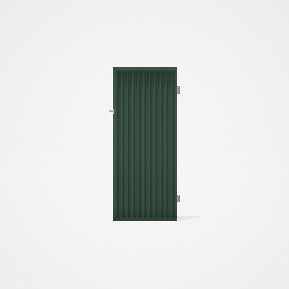 Good Neighbour® CGI Gate Premium .35 BMT Single 2.1m High Sheet: Rivergum, Frame: Rivergum