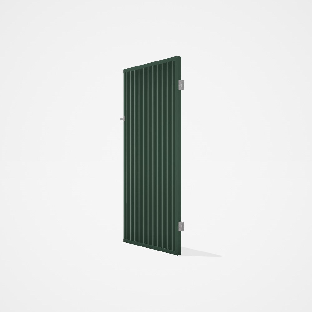 Good Neighbour® CGI Gate Premium .35 BMT Single 2.1m High Sheet: Rivergum, Frame: Rivergum