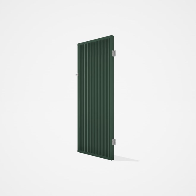 Good Neighbour® CGI Gate Premium .35 BMT Single 2.1m High Sheet: Rivergum, Frame: Rivergum