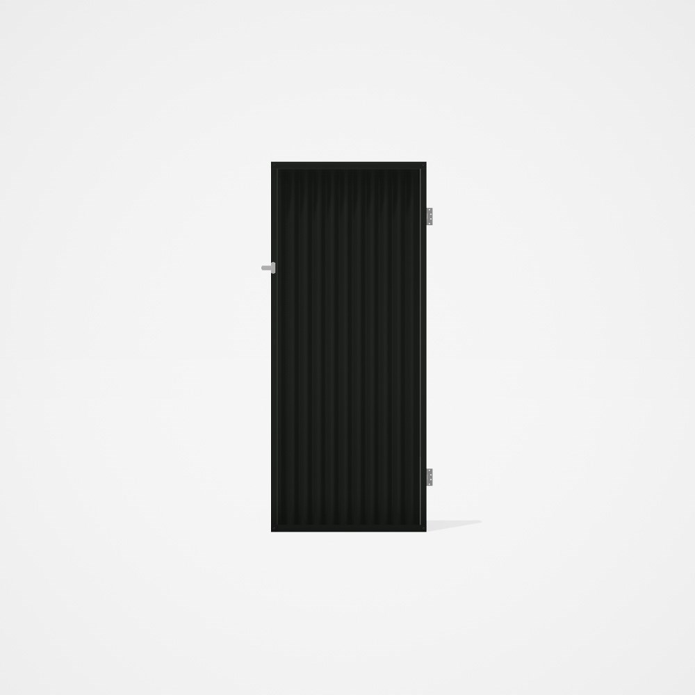 Good Neighbour® CGI Gate Premium .35 BMT Single 2.1m High Sheet: Slate Grey, Frame: Slate Grey