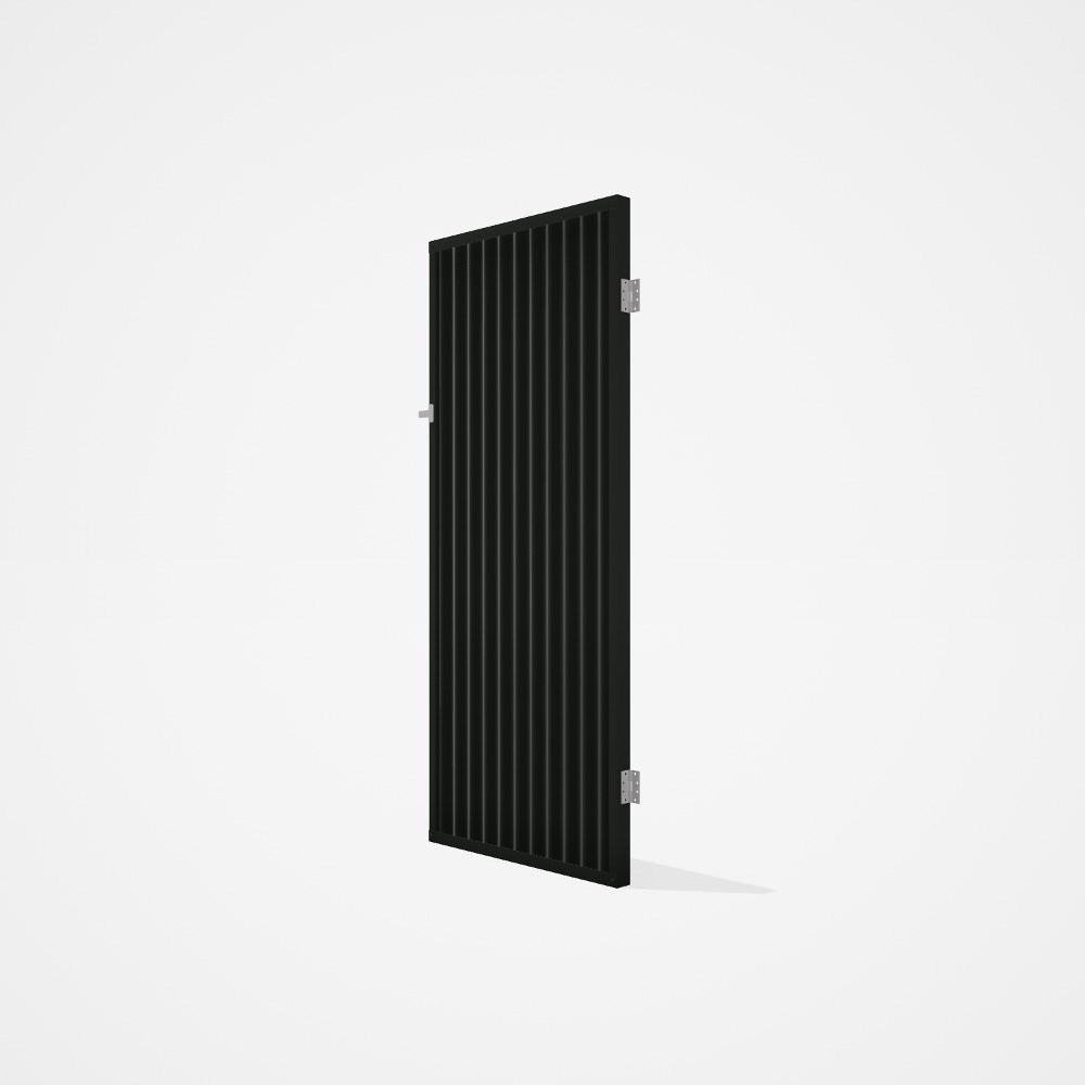 Good Neighbour® CGI Gate Premium .35 BMT Single 2.1m High Sheet: Slate Grey, Frame: Slate Grey